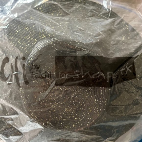 Chi by Carlos Falchi, black floppy wide brim hat - Picture 3 of 12